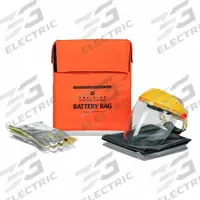 PIG OBSIDIAN Battery Containment Bag Kit: 14 in x 16 1/2 in, Orange, High Visibility (MPN BAT321). Key specifications — Brand: PIG OBSIDIAN; Includes: Heat-Resistant Gloves.