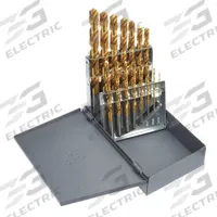 CHICAGO-LATROBE Jobber Length Drill Bit Set: 15 Pc, 1/16" to 1/2" by 32nds, 118° Point (MPN 69862). Key specifications — attr1236168: Metal Index.