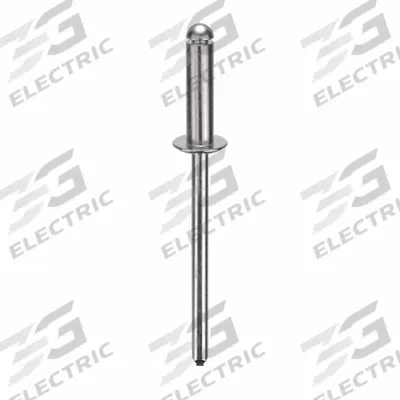 APPROVED VENDOR Blind Rivet,1 9/16 in L,1/8 in dia,PK500: Inch, 1 9/16 in Overall Lg, 15/32 in Body Lg - Domed-Head Blind Rivets