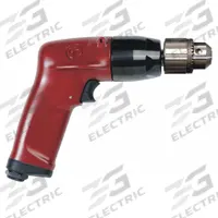 CHICAGO PNEUMATIC Air-Powered Drill: 3/8 in Chuck, Light Duty, 2,600 RPM, 1 hp, Keyed (MPN CP1117P26). Key specifications — attr1320790: CHICAGO PNEUMATIC.
