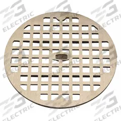 ZURN Strainer: Round, 8 in Overall Dia, 3/4 in Overall Ht, Nickel, Brushed Nickel, Gray, Drop-In (MPN PN1960-GRATE). Key specifications — Finish: Brushed Nickel; Brand: ZURN; Color Family: Gray.