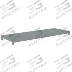TENNSCO Shelf: 36 in x 12 in, 750 lb Load Capacity, Steel, 22 ga Decking, Gray, Shelf (MPN ZMS-3612). Key specifications — attr7875: Steel; attr7906: (4) Shelf Clips; attr17410: Powder Coated; attr17412: Single Straight; attr17414: Gray; attr17415: Steel; attr37831: TENNSCO; attr37833: Powder Coated.