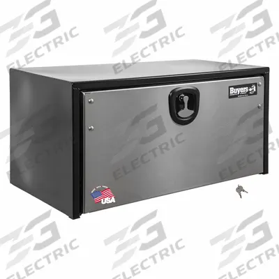 BUYERS PRODUCTS Underbody: Underbody Truck Box, Single Drop-Down Door Door, 24 in Overall Dp - Single Drop-Down Door Boxes