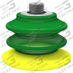 PIAB Vacuum Pad Assembly: G3/8 in, 77.5 mm Pad Dia, Polyurethane, Yellow, 61.72 mm Pad Ht, 30A (MPN BX75P.5K.G40W.F). Key specifications — attr1019194: BX75P.5K.G40W.F; attr1019196: PIAB; attr1019197: 30A.