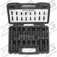 STEELMAN Lug Locking Master Key Set: 13/16 in, 7/8 in Drive Size, 16 Pieces, Black Oxide (MPN 78537). Key specifications — attr1204429: STEELMAN; attr1204430: (1) 10-Point; attr1204436: 8-Point Star; attr1210036: 12 mm to 15 mm.
