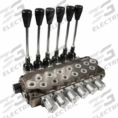 HYDRO CUSTOM Hydraulic Directional Control Valve: Four-Way / Three Positions - Manual Spool Monoblock Valves