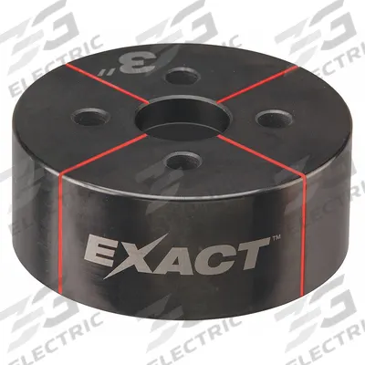 MILWAUKEE Knockout Die: 12 ga Sheet Metal Capacity (Steel), 3 in Nominal Size, Round - Milwaukee Knockout Punches & Dies