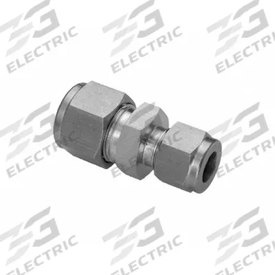 HAM-LET Compression Fitting Union: 6 mm OD x 1/2 in OD Fitting Size - Double-Ferrule Stainless Steel Fittings