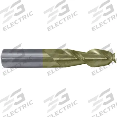 CLEVELAND Square End Mill: Carbide, ZrN Coated, 2 Flute, 1/2" Mill Dia, 2" LOC, 4" OAL (MPN C84020) - Carbide Square End Mills for Aluminum