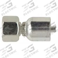 PARKER Hydraulic Crimp Fitting: Steel x Steel, Straight, -8 For Hose Dash Size, Female x Genderless (MPN 1C943-16-8). Key specifications — Fitting Gender: Female x Genderless; Fitting Connection Type: Metric x Crimp; Brand: PARKER; Thread Size: M24-1.5; For Hose Dash Size: -8.