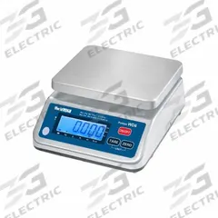 B-TEK Industrial Bench Scale: 9 in x 7 1/2 in, IP65, Integrated, 30 lb Wt Capacity - Imperial (MPN 899-300138). Key specifications — attr1341383: RS-238; attr1341384: 0.005 lb/2 g; attr1341400: B-TEK; attr1383935: Stainless Steel.