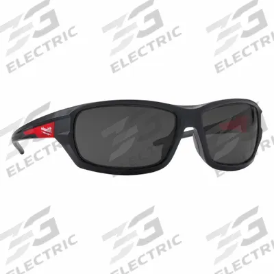MILWAUKEE Safety Glasses: Gray Lens, Full-Frame, Anti-Fog - Padded Comfort-Fit Safety Glasses