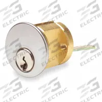KABA ILCO Lockset Cylinder: Rim, Conventional Core Cylinder, Chrome, 2 PK (MPN 7075SC10-26D-KA2). Key specifications — Brand: KABA ILCO; Lock Assembly Type: Rim; Cylinder Core Type: Conventional Core Cylinder; Keyway Type: Schlage C; Number of Pins: 5.