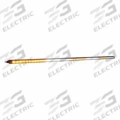 CODE 3 Running Board Light: Perimeter Flashing Warning Light, Amber/White, 16.6 W Watt, Clear, LED (MPN C3RNRDC-72R-AW). Key specifications — Brand: CODE 3; Lens Color: Clear; Number of Flash Patterns: 32; Installation Type: Permanent; Operating Voltage: 12V; Light Class Rating: SAE Class 1.