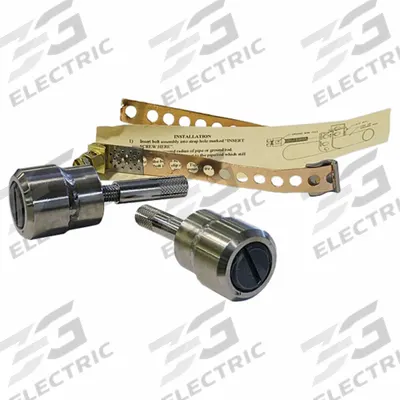 SPECTRUM Anchor Assembly: 3 1/2 in Overall Ht, 1 3/4 in Overall Dia, Silver, Stainless Steel - Gallatin & Lolo ADA Pool Lifts & Accessories
