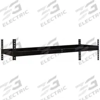 HALLOWELL Shelf: 72 in x 36 in, 1,000 lb Load Capacity, Black, Shelf (MPN DRHCL7236ME). Key specifications — Includes: Center Support; Shelf Configuration: Single Straight; Color: Black; Frame Material: Steel; Brand: HALLOWELL; Frame Finish: Powder Coated; Product Type: Shelf.