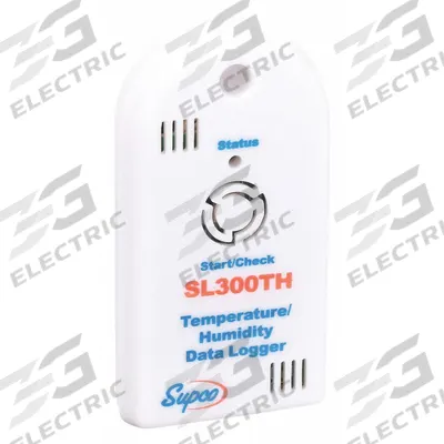 Supco Mini Data Logger: 0%to 99% Relative Humidity Measured, -40°F to 160°F, -40°C to 70°C - Temperature & Humidity Data Loggers