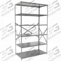 HALLOWELL Metal Shelving: Standalone, Medium-Duty, 48 in x 24 in, 84 in Overall Ht, 6 Shelves (MPN F5711-24HG). Key specifications — Frame Material: Steel; Shelving Material: Steel; Assembled: Unassembled; Color: Gray; Brand: HALLOWELL.