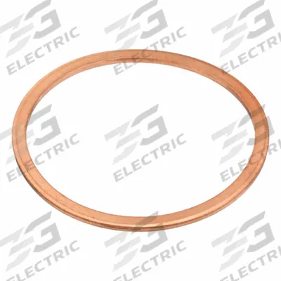 APPROVED VENDOR Sealing Washer: M50 Screw Sz, Copper, Copper Seal, 50 mm Inside Dia, 57 mm Outside Dia - Single-Piece Sealing Washers