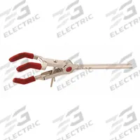 OHAUS Dual Adjust Clamp: Single Adjust Clamp, Zinc, 10 1/4 in Overall Lg, 3 Prongs, 3/8 in Arm Dia (MPN CLM-ULTRA3SZL). Key specifications — attr1025734: OHAUS; attr1025737: Zinc; attr1025736: Nickel Plated; attr1025747: Single Adjust Clamp.