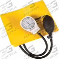 MABIS Blood Pressure Unit: Blood Pressure Unit, Arm, Adult, Vinyl, Adult Cuff Named Size, Single Use (MPN 06-148-131). Key specifications — Test Location: Arm; Cuff Named Size: Adult; Patient Type: Adult; Color: Yellow; Brand: MABIS; Product Type: Blood Pressure Unit; Cuff Material: Vinyl; Includes: Aneroid Gauge.