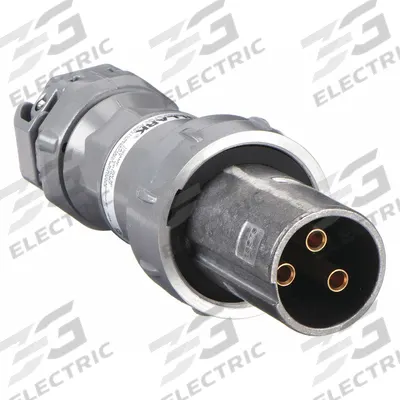 HUBBELL Pin and Sleeve Plug: Gray, 250V DC/600V AC, Single Phase, 100 A, 2 Pole - Hazardous Location Plugs