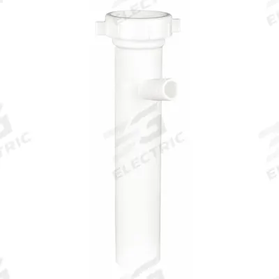 APPROVED VENDOR Tailpiece: Plastic, White, 1 1/2 in Nominal Pipe Size, 8 in Overall Lg - Tailpieces