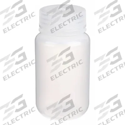 APPROVED VENDOR Reagent Bottle: LDPE, 125 mL, 4 fl oz, Closure Included, Colorless - LDPE Wide Mouth Round Lab Bottles