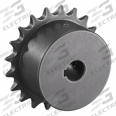 TRITAN Roller Chain Sprocket: 06B, For 3/8 in Chain Pitch, 12 mm Bore Dia, 20 Teeth - Size 06B Fixed-Bore Roller Chain Sprockets