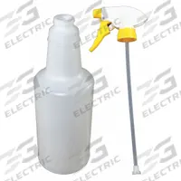 IMPACT Trigger Spray Bottle: 32 oz Container Capacity, Stream, Clear, Yellow, 9 7/8 in Dip Tube Lg (MPN 5032WG/6019DZ-AS002). Key specifications — Imprinting: No Imprinting; Bottle Color: Clear; Seal Material: Viton; Sprayer Color: Yellow; Graduation Markings: Yes; Legend: Trigger Spray Bottle; Brand: IMPACT; Product Type: Trigger Spray Bottle.