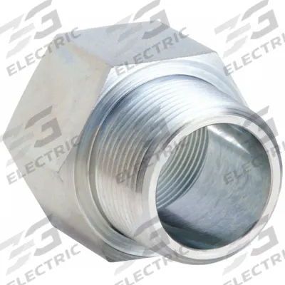 PARKER Metal Pipe Straight: Straight, Steel, 3/4 in x 1/2 in - Hydraulic Threaded Extreme-Pressure Pipe Fittings