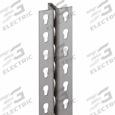 LYON Intermediate Upright Post: 72 in Overall Ht, 3 in Overall Wd, Steel, Powder Coated - Posts for Boltless Shelving