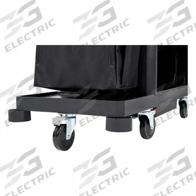 RUBBERMAID COMMERCIAL PRODUCTS Bumper Kit: Black, 6 1/4 in Overall Ht - Housekeeping Cart Accessories
