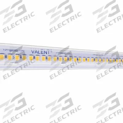 DIODE LED Tape Light: White, Top Bend, 472 lm, 3500K, 16 3/8 ft Lg, 4.3 W Watt, 24 V DC - Tape Lights