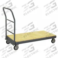 JAMCO Platform Truck: 1,200 lb, 60 in L x 30 in W x 10 in H Deck, 5 in Caster Dia, No Side Panels (MPN PB360P500GP). Key specifications — Side Panel Type: No Side Panels; Caster/Wheel Configuration: (2) Rigid; Brand: JAMCO.
