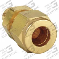 PARKER Compression Fitting Adapter: 1/2 in OD x 3/4 in pipe Size, Compression x MNPT, Brass (MPN 8MSC12N-B). Key specifications — Compatible Fitting Brands: Parker A-LOK; Brand: PARKER.