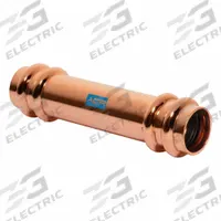STREAMLINE Crimp Coupling Fitting: Straight, 1 3/8 in CTS x 1 3/8 in CTS size, Press-fit x Press-fit (MPN RP01956). Key specifications — Brand: STREAMLINE; Broad - Material for Bullet: Copper Or Bronze; Fitting Size: 1-3/8 in CTS x 1-3/8 in CTS.