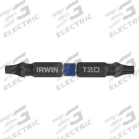 IRWIN Double Ended Driver Bit: Imperial/Metric, Power, T20 – Torx® Bit Size and Type Side 1, 2 PK (MPN IWAF32DETX202). Key specifications — attr1132179: Hex; attr1110551: IRWIN; attr1132174: Steel.