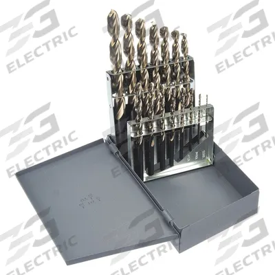 CLE-LINE Jobber Length Drill Bit Set: 15 Pc, 1/16" to 1/2" by 32nds, 135° Split Point - Chip-Clearing High-Speed Steel Jobber-Length Drill Bit Sets