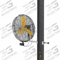 BIG ASS FANS Mounted Fan: 30 1/2 in Blade Dia, 100 to 120V AC, 1/3 hp Motor HP, Wall Mount, Bracket (MPN F-AE1-3001L14S34V56). Key specifications — Brand: BIG ASS FANS; Voltage: 100 to 120V AC; Number of Speeds: Variable; Fan Mounting Location: Wall; Oscillation: Non-Oscillating; Mounting Type: Bracket.