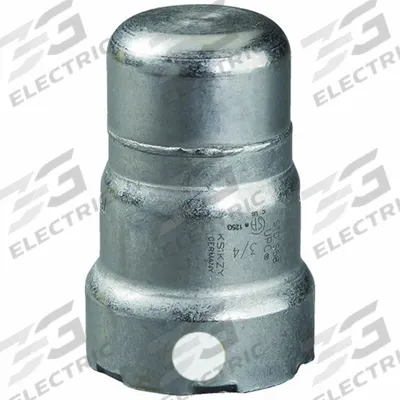 VIEGA MEGAPRESS Crimp Fitting Cap: 3/4 in Pipe Size, Press-fit, Carbon Steel - Steel Press Pipe Fittings