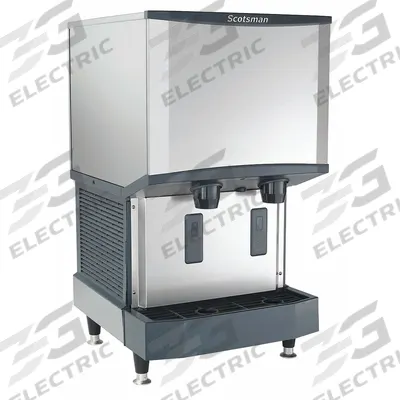 SCOTSMAN Ice/Water Maker with Dispenser: Nugget, 500 lb Ice per Day, Air Cooled - Combination Ice Machines & Dispensers