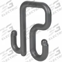 KLEIN TOOLS Utility Bucket S-Hook: 11/16 in W x 6 5/16 in H, Gray, Nylon (MPN BC312). Key specifications — attr1118525: KLEIN TOOLS; attr1125037: Gray; attr1125045: Apron Hook; attr1125041: Nylon.