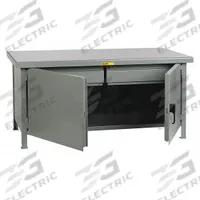 LITTLE GIANT Cabinet Workbench: Steel, 72 in x 36 in, 10,000 lb Overall Load Capacity, Gray, Drawers (MPN WWC-3672-2HD). Key specifications — Assembly: Fully Assembled; Brand: LITTLE GIANT.