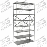 HALLOWELL Metal Shelving: Standalone, Heavy-Duty, 48 in x 18 in, 84 in Overall Ht, 8 Shelves (MPN F7713-18HG). Key specifications — attr41760: Steel; attr41761: Steel; attr37625: Unassembled; attr37628: Gray; attr33609: HALLOWELL.
