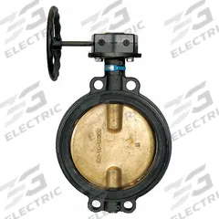 MILWAUKEE VALVE Butterfly Valve: 6 in Pipe Size, Concentric, 250 psi Max. Pressure (CWP), Wafer, ABS (MPN HW332B). Key specifications — Brand: MILWAUKEE VALVE; Handle Type: Gear Operated Handwheel; Disc Material: Ductile Iron.