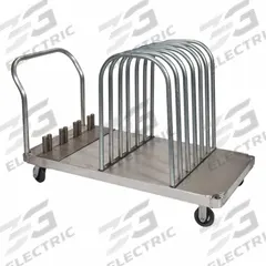 QUICK DAM Flood Gate Cart Add-On: 30 in Overall Ht, 60 in Overall Lg, Aluminum, Rails/Supports (MPN QDFGAD). Key specifications — Material: Aluminum; Includes: Rails; Product Type: Flood Gate Cart Add-On Kit; Brand: QUICK DAM.