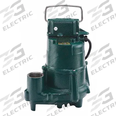 ZOELLER Submersible Sump Pump: 1/2 hp, 115V AC, Single Phase, 61 gpm Flow Rate @ 10' of Head - General Purpose Effluent Pumps