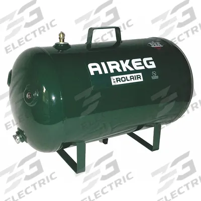 ROLAIR Air Tank: 10 gal Tank Capacity, 225 psi Max Op Pressure, Horizontal - Hand Carry Air Tanks