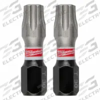 MILWAUKEE Insert Bit: Insert Bit, T30 Bit Size, Imperial, Torx® Head, T30 Bit Industry Size, Std (MPN 48-32-4732). Key specifications — attr1119738: Hex; attr1119735: Imperial; attr1119740: Standard; attr1119734: S2 Steel; attr1119737: Insert Bit; attr1119741: MILWAUKEE.